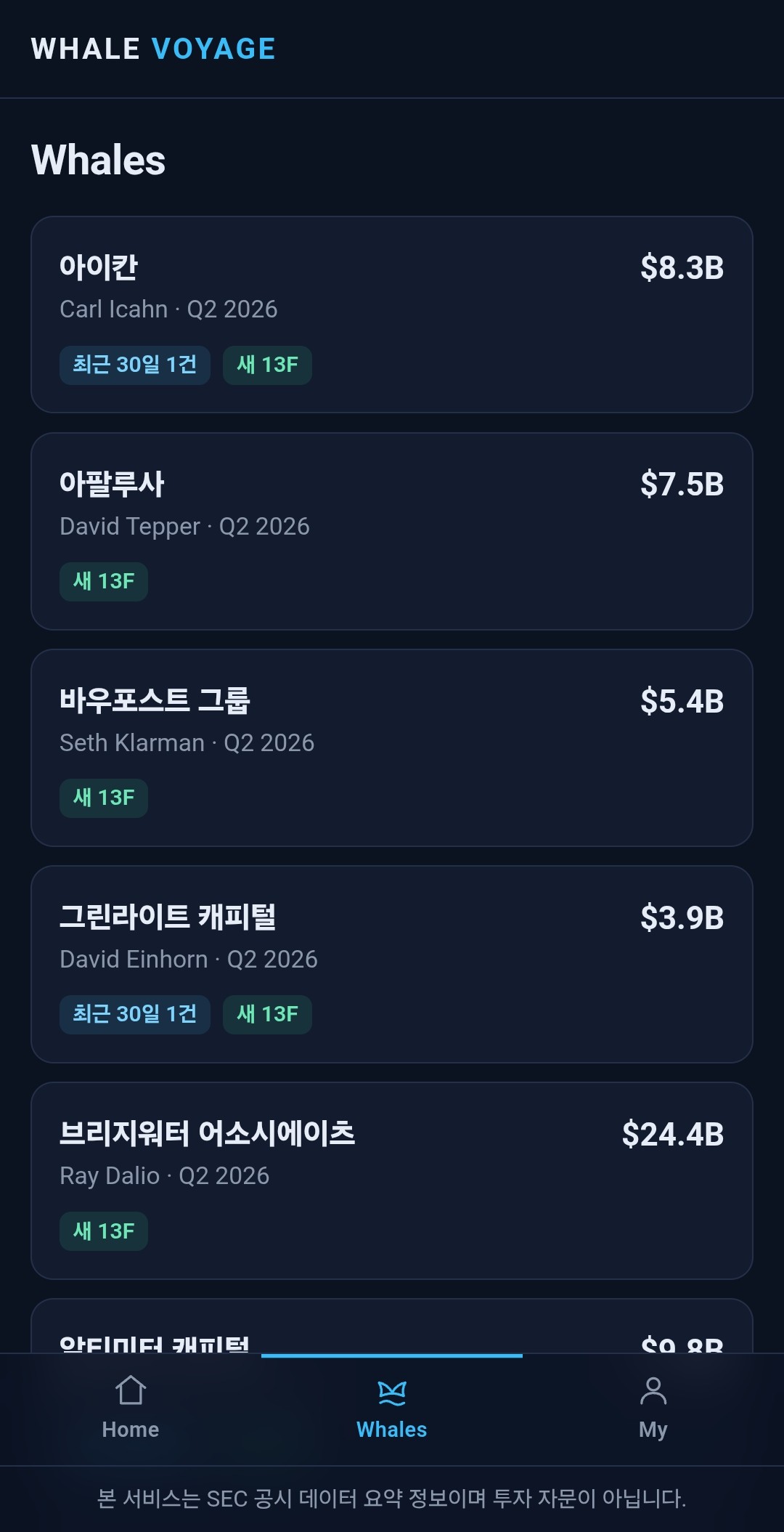 고래 목록